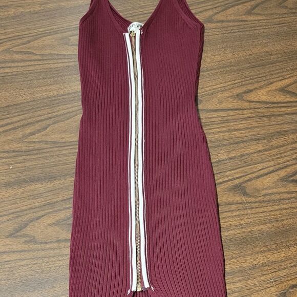 Form Fitting Midi Full Zip Dress - Picture 8 of 8